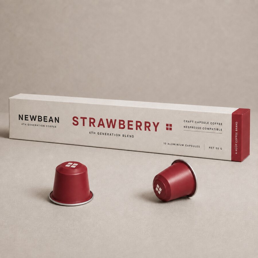 NEWBEAN Strawberry Capsule Coffee package