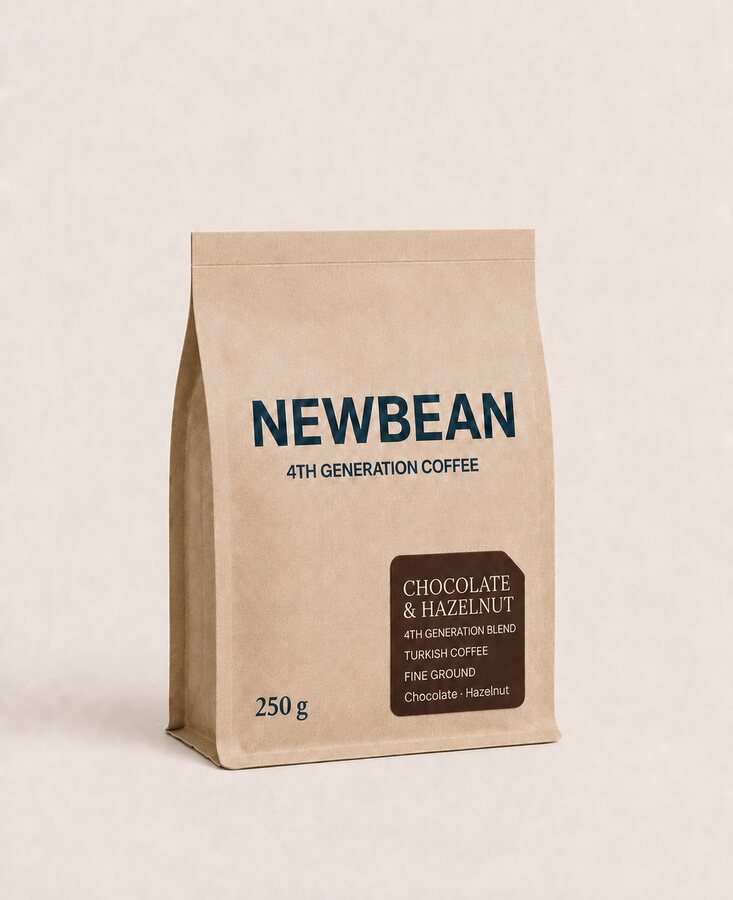 NEWBEAN Chocolate & Hazelnut Turkish Coffee package